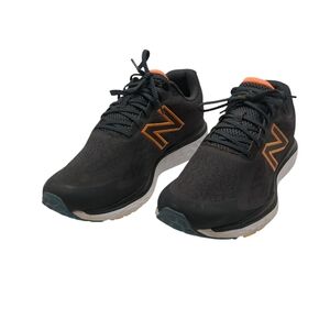 New Balance Black and Orange Fresh Foam 680 Sneakers Modern Athletic Design